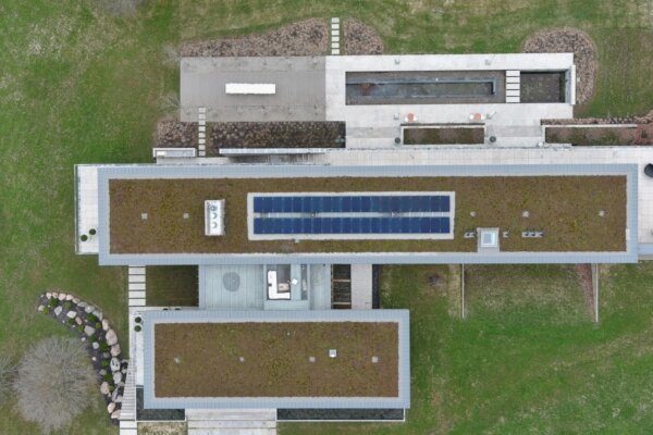 Bluewater Energy Solar Installation with Living Roof