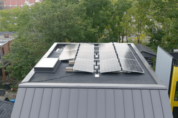 Bluewater Energy Solar Panel Installation on Flat Roof Toronto