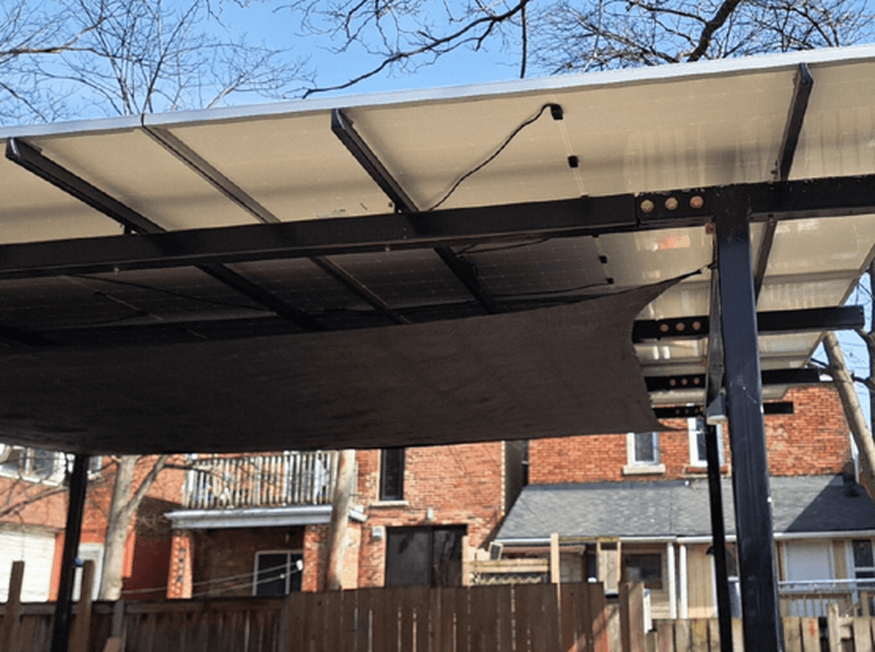 Bluewater Energy's solar covered carport